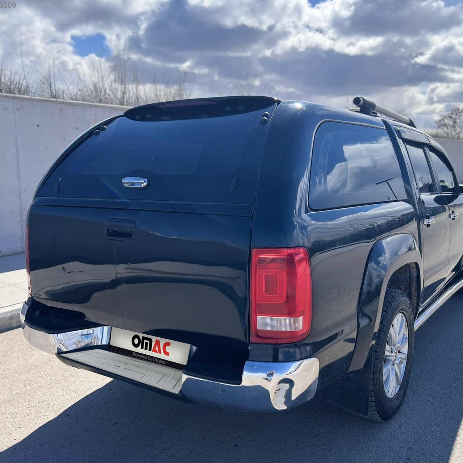 2010-2020 VW Amarok Rear Bumper Guard Stainless Steel Glossy