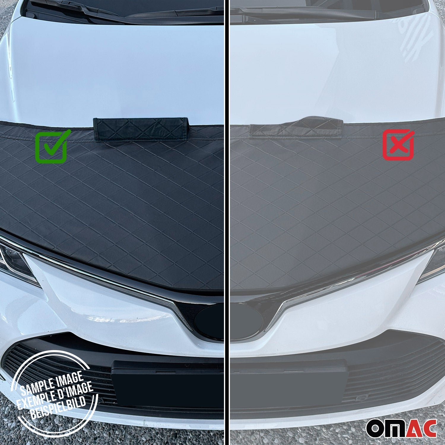2019-2026 Mercedes Sprinter W907 910 Car Bonnet Mask Hood Bra Diamond Black