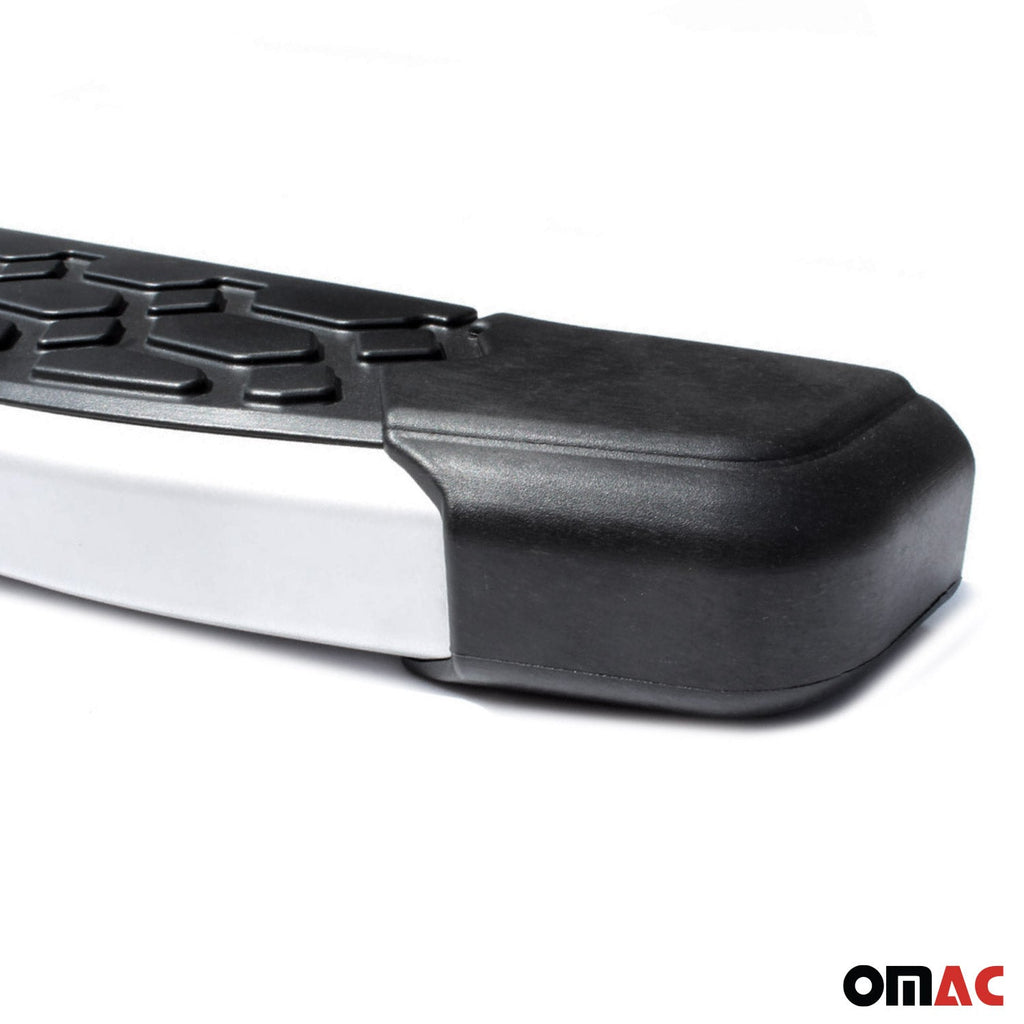 2018-2022 Toyota C-HR Running Boards Side Steps Silver & Black