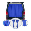 2016-2024 Mercedes Metris Trunk Tailgate Curtains Blue 2 Privacy Curtains