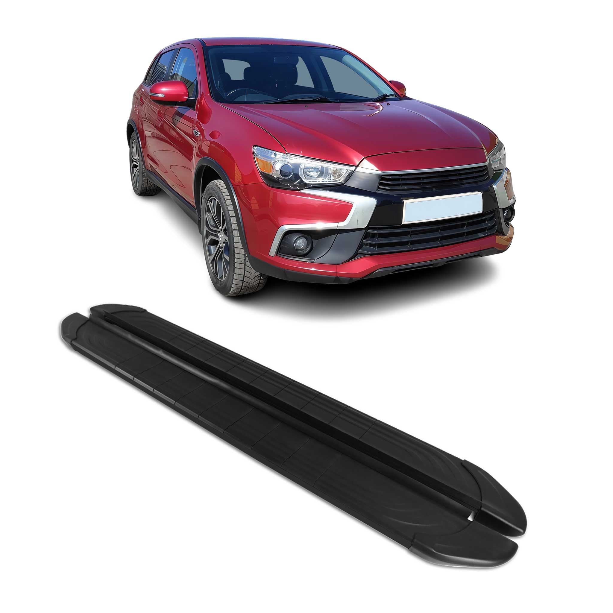 2011-2023 Mitsubishi Outlander Sport Running Boards Side Steps Black