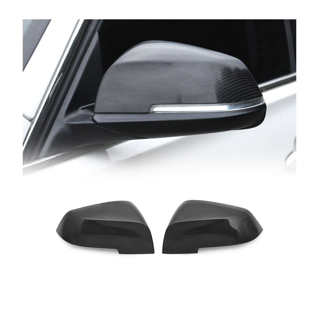 2014-2020 BMW 4 Series F32 F33 F36 Side Mirror Cover Caps Carbon Fiber Black 2Pcs