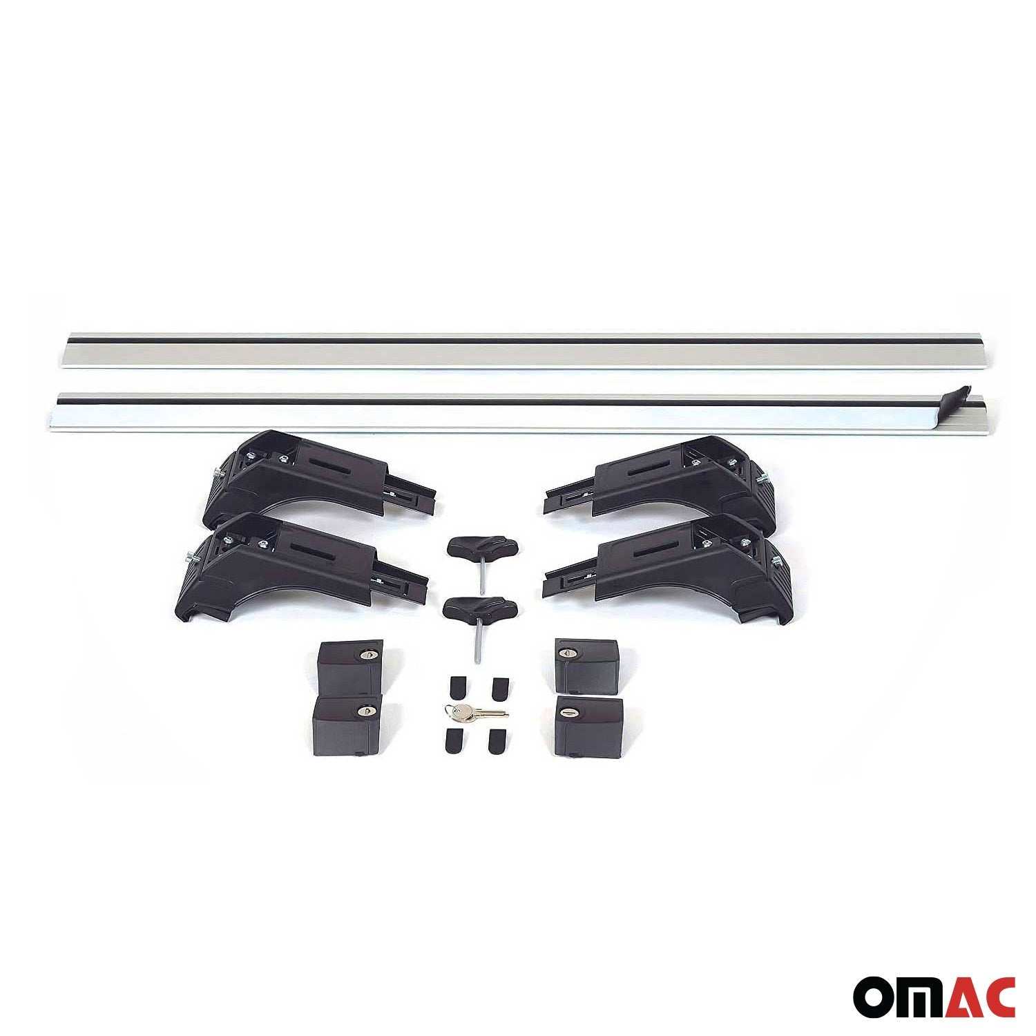 2013-2018 Hyundai Santa Fe Roof Rack Cross Bars Silver