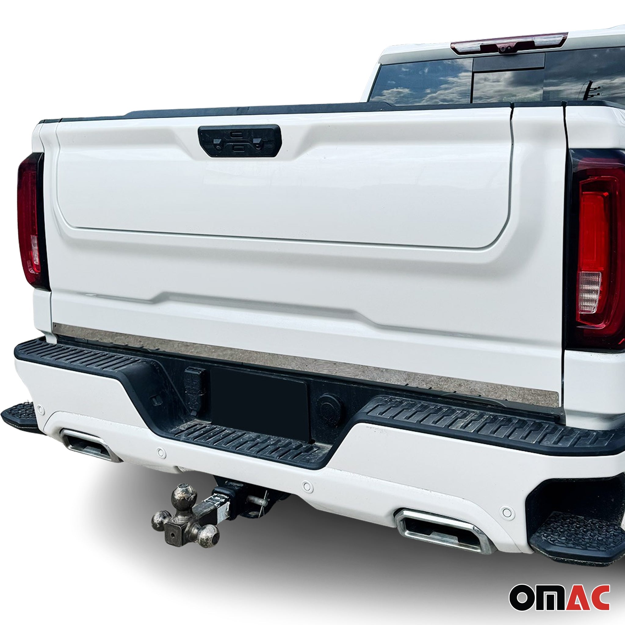 2008-2010 Ford F-250 Rear Trunk Lid Molding Trim Stainless Steel Silver 1Pc