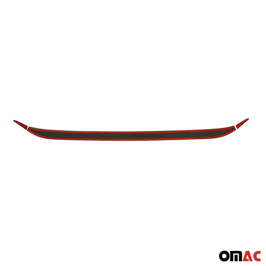 2015-2018 Jeep Renegade Rear Trunk Molding Trim Carbon Fiber Black 3 Pcs