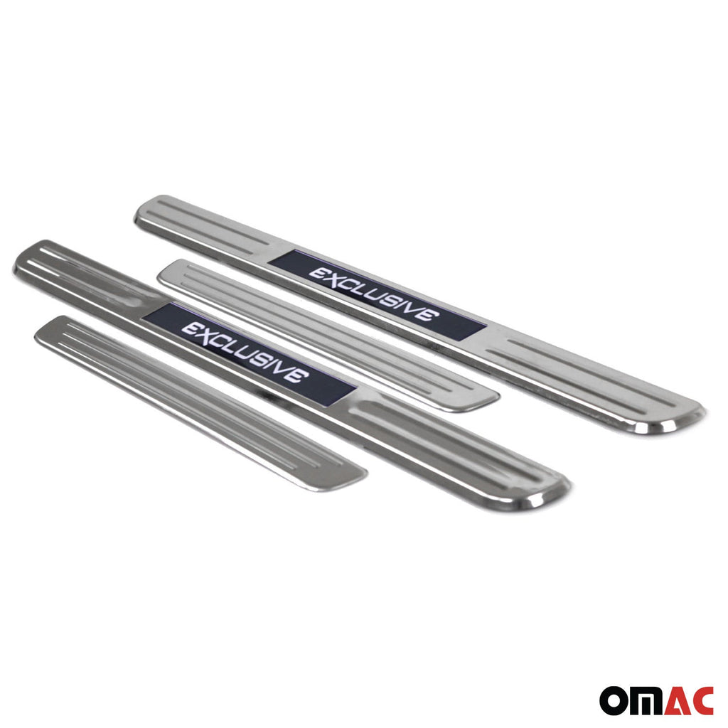 2018-2024 VW Tiguan Door Sill Scuff Plate Scratch Protector Exclusive Stainless Steel