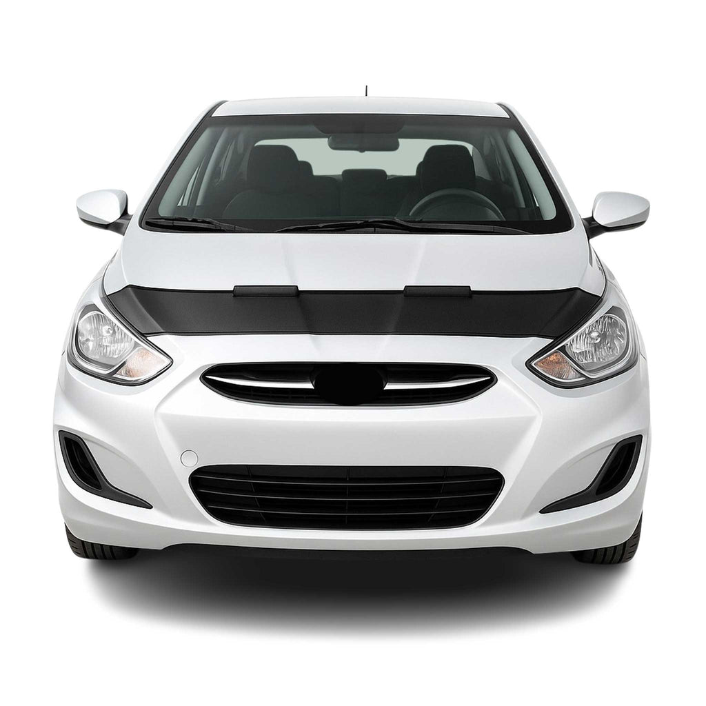 2011-2018 Hyundai Accent Blue Car Bonnet Mask Hood Bra Black 1 Pc