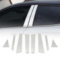 2018-2023 Hyundai Kona Window B Pillar Posts Door Trim Cover Stainless Steel Silver 8x
