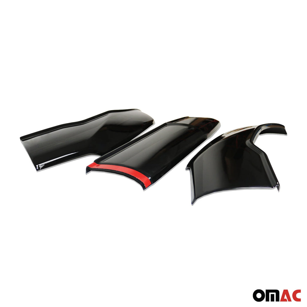 2019-2026 Mercedes Sprinter W907 910 Bug Shield Deflector & Window Visor Kit 3Pcs Smoke