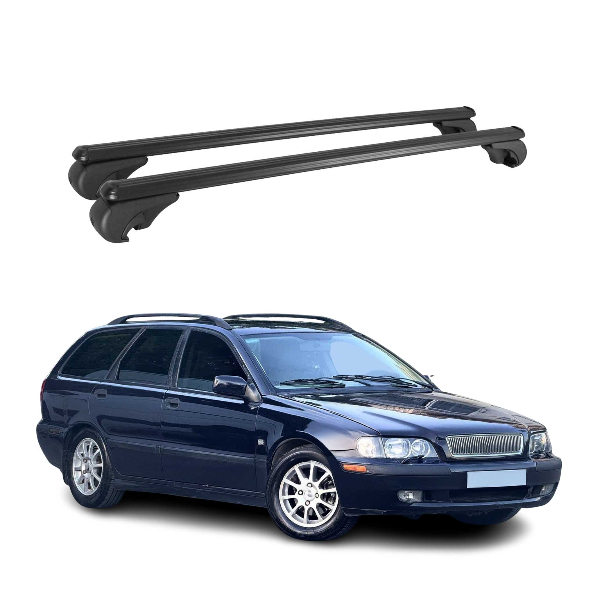 2004-2012 Volvo V50 Roof Rack Cross Bars Black