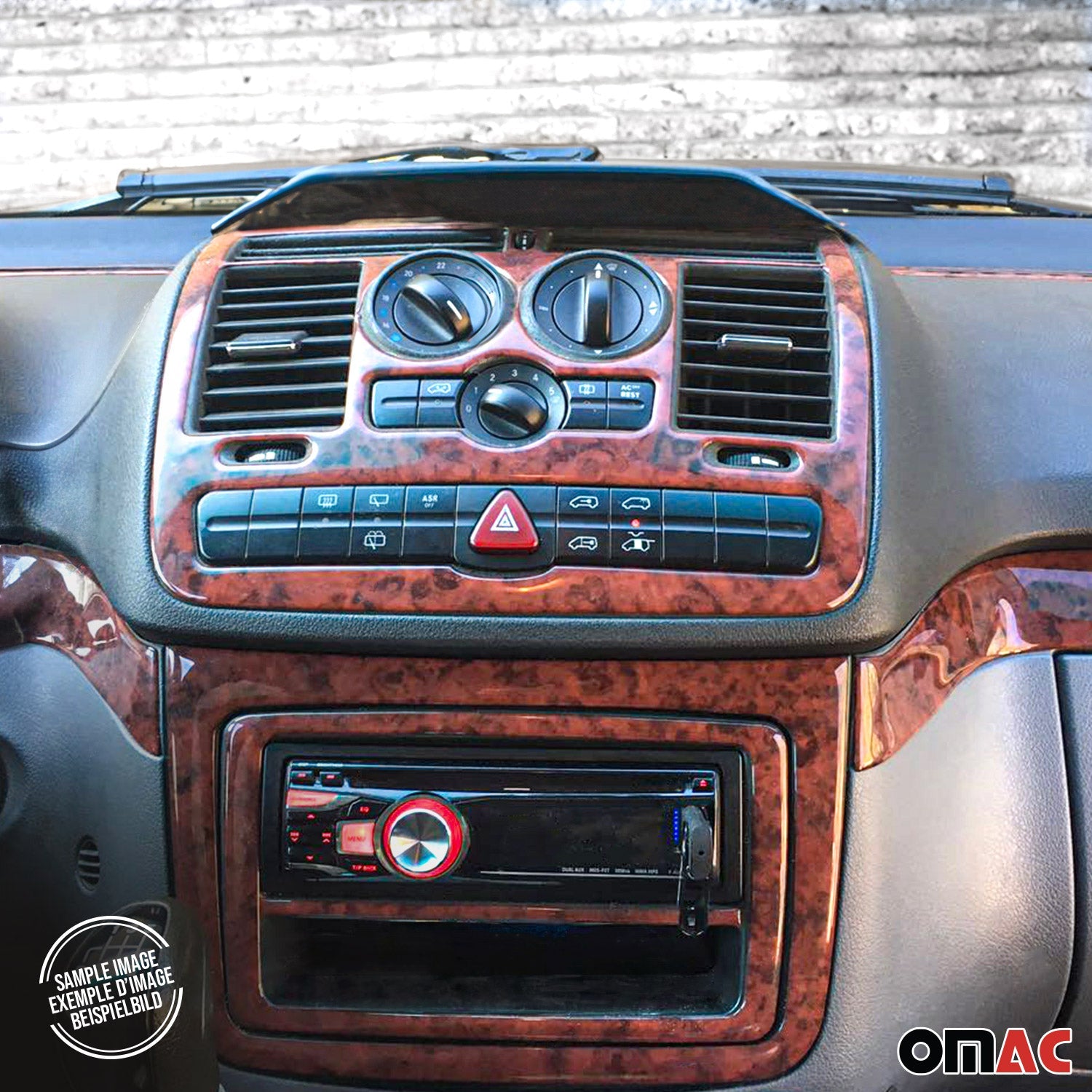 2003-2008 Toyota Corolla Wooden Look Dashboard Console Trim Kit 18 Pcs