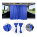 63" x 71" Cab Divider Van Cabin Curtain Campervan Kit Dark Blue