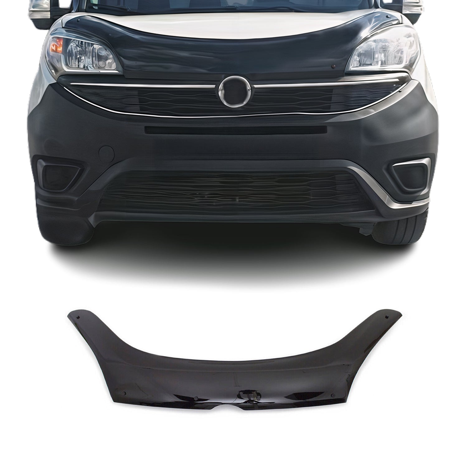 2015-2022 RAM ProMaster City Front Bug Shield Hood Deflector 1 Pc Smoke