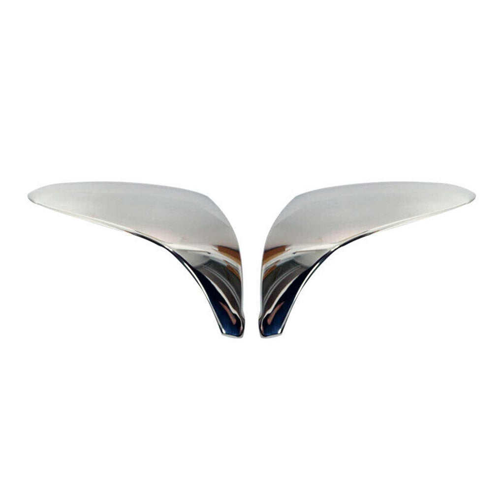 2010-2015 Hyundai Tucson Side Mirror Cover Caps Stainless Steel Silver 2 Pcs