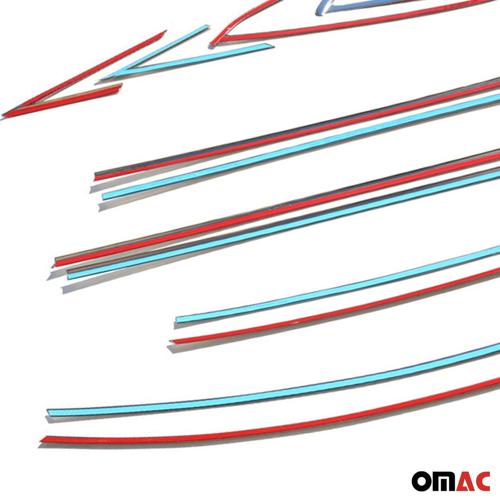 2012-2018 Ford Focus Sedan Window Molding Trim Streamer Stainless Steel