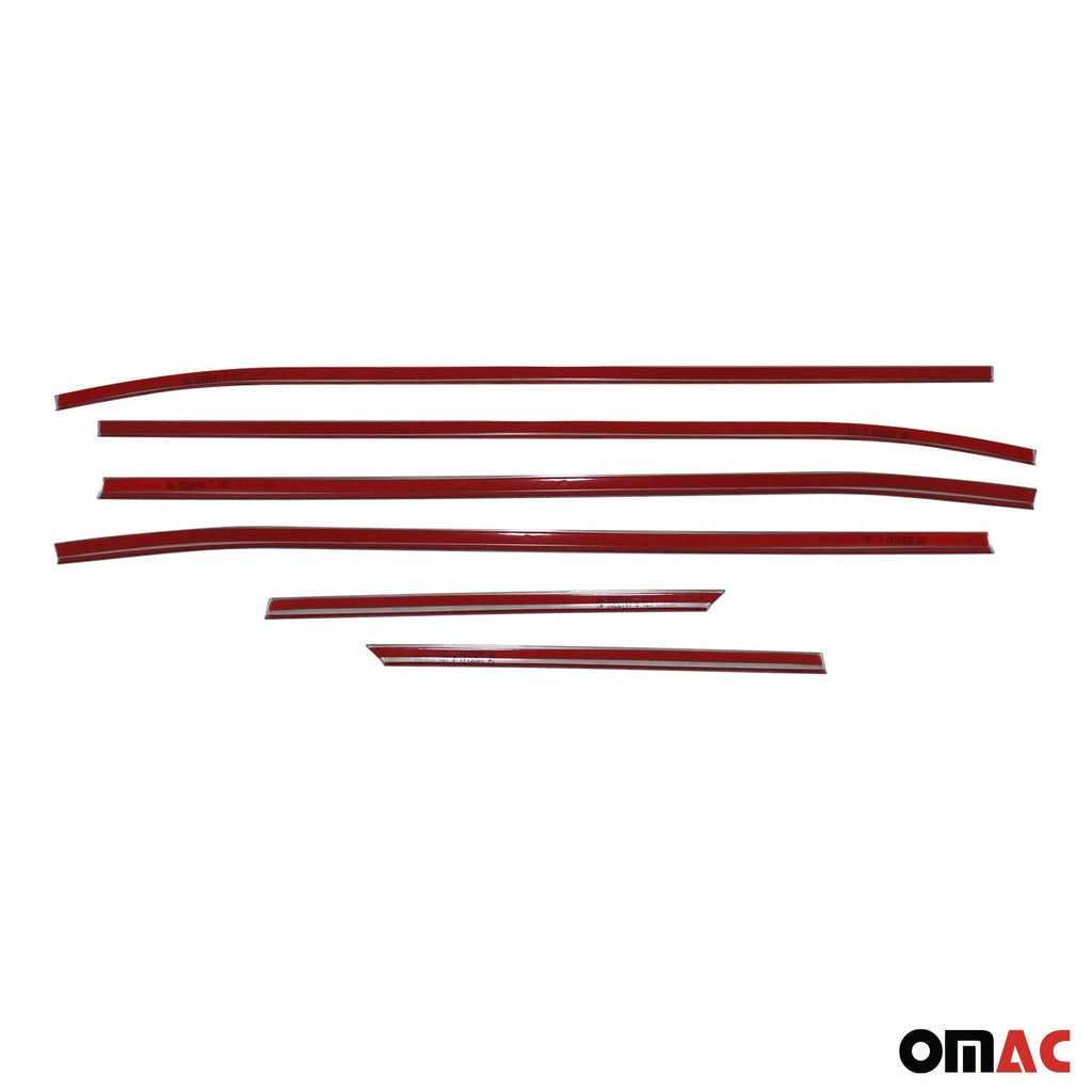 2022-2026 Hyundai Tucson Window Molding Trim Streamer Silver 6Pcs Stainless Steel