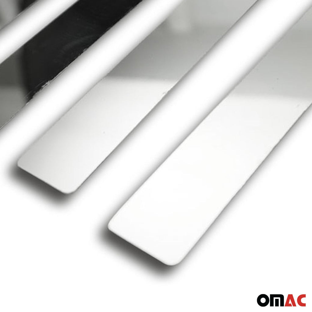 2015-2020 Ford F-150 Side Door Molding Trim Skirt Garnish Stainless Steel Silver 4 Pcs