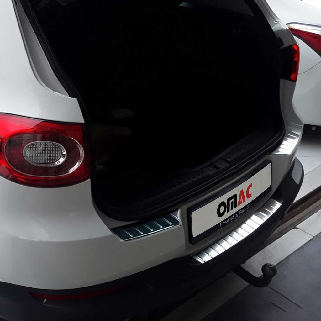 2009-2017 VW Tiguan Rear Bumper Guard Stainless Steel Glossy 3Pcs
