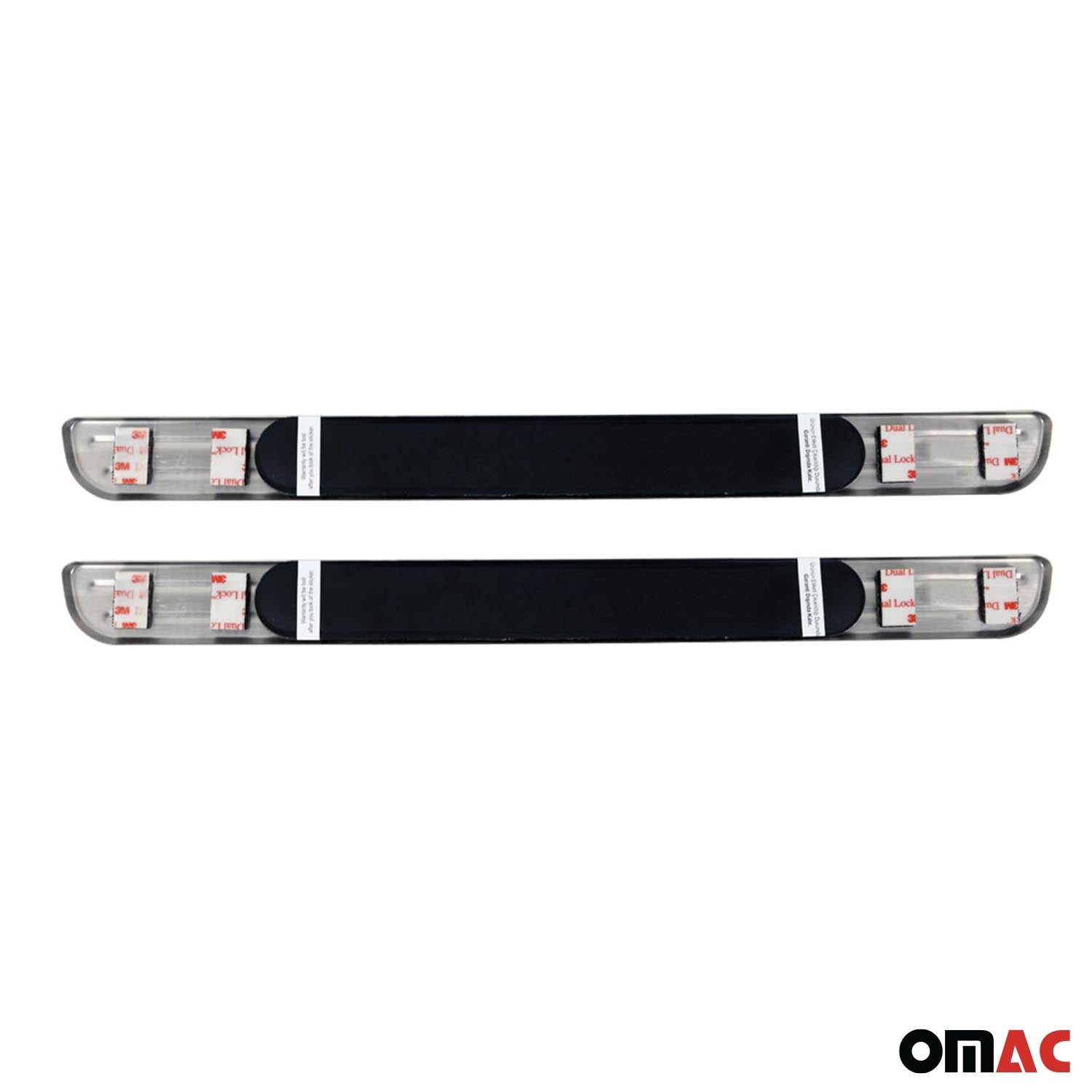 Ford Transit Door Sill Scuff Plate Illuminated Sport Stainless Steel Silver 2 Pcs
