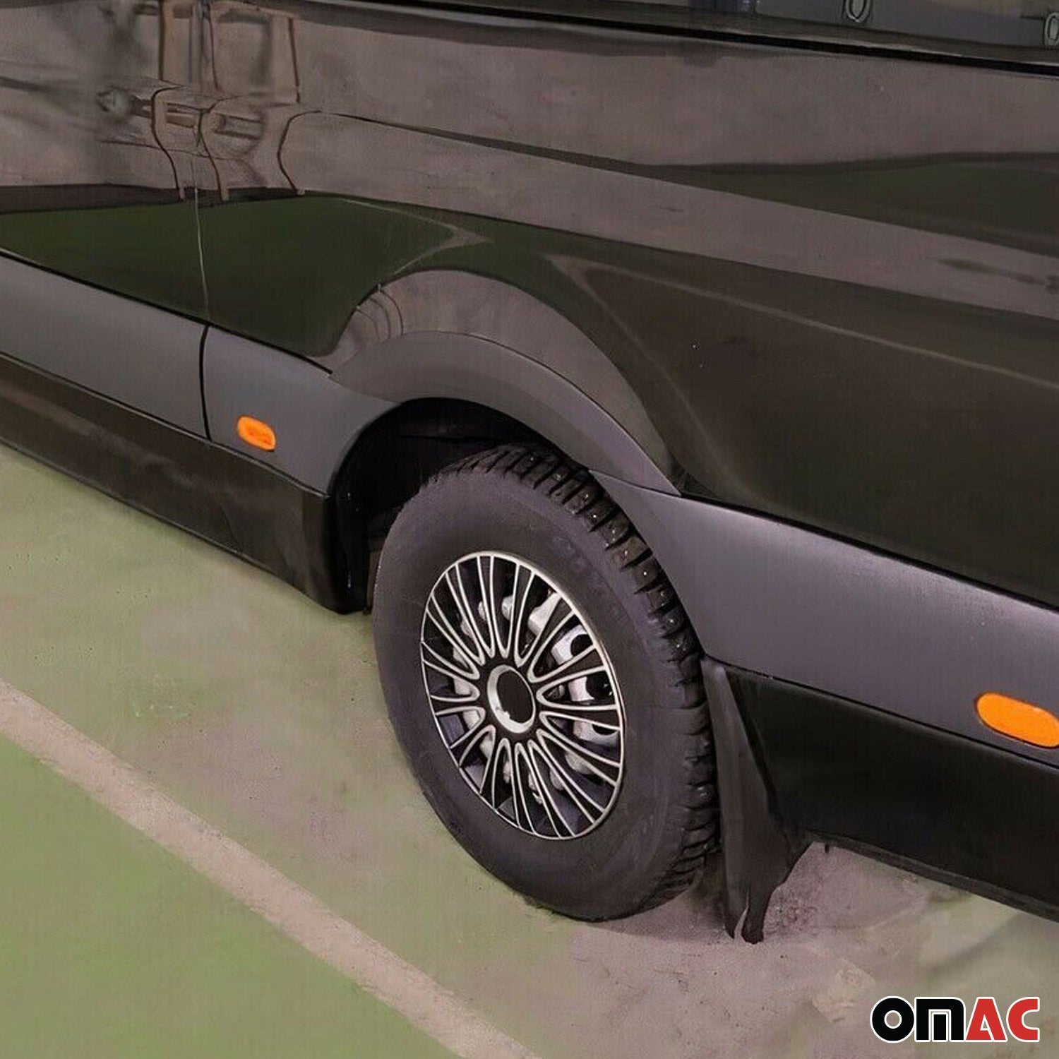 2019-2026 Mercedes Sprinter W907 910 Fender Flares Wheel Protector Black 4x