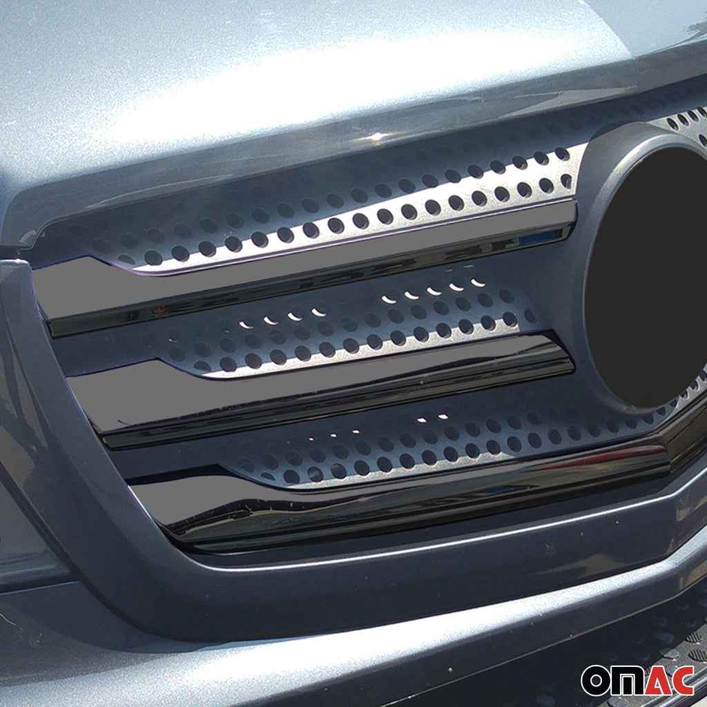 2014-2018 Mercedes Sprinter W906 Front Bumper Grill Trim Stainless Steel Dark 5x