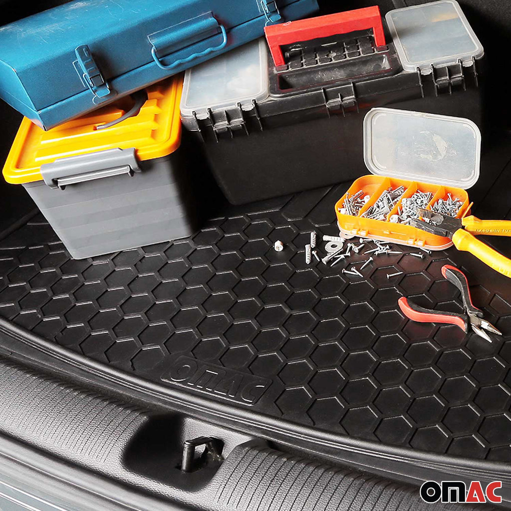 Audi Q7 Semi-Custom fit Cargo Mat Liner Waterproof Rubber Black 1Pc