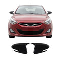 2017-2020 Hyundai Elantra Side Mirror Cover Caps Piano Black 2 Pcs