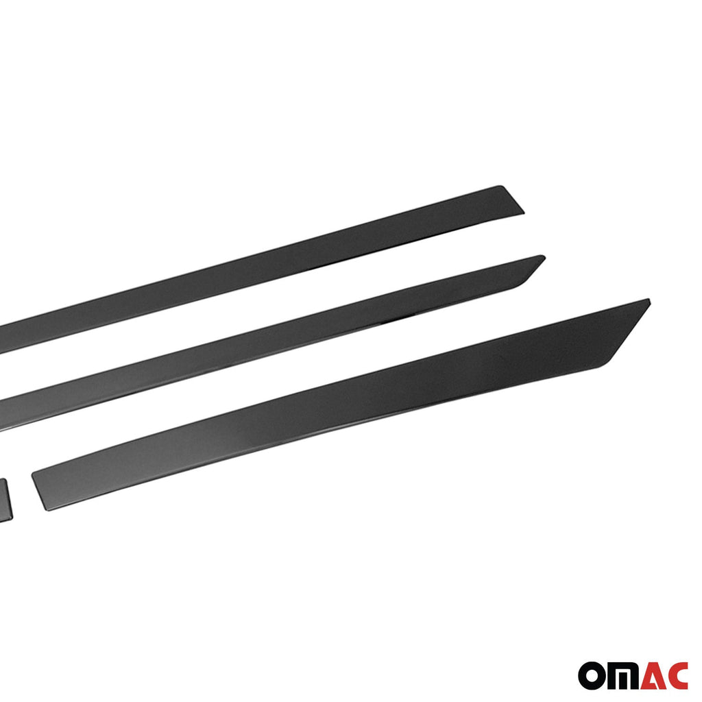 2017-2022 Nissan Rogue Sport Side Door Molding Trim Stainless Steel Dark 4x