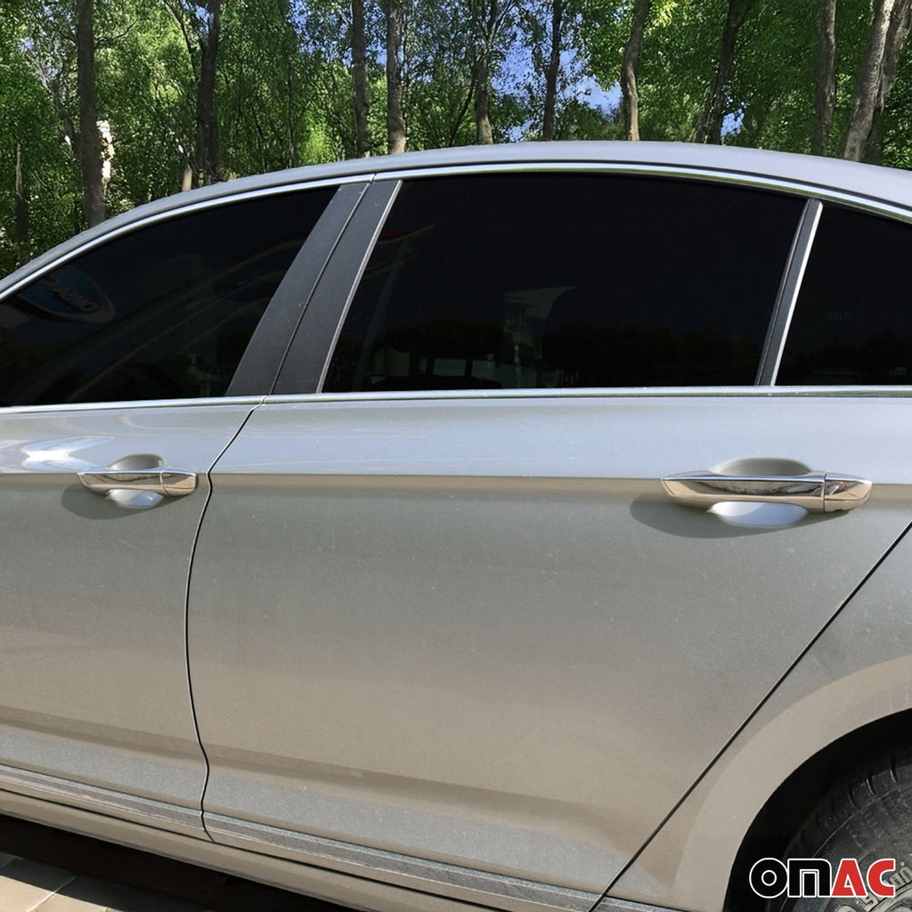 2018-2024 VW Tiguan Car Door Handle Cover Protector Stainless Steel Chrome 8 Pcs