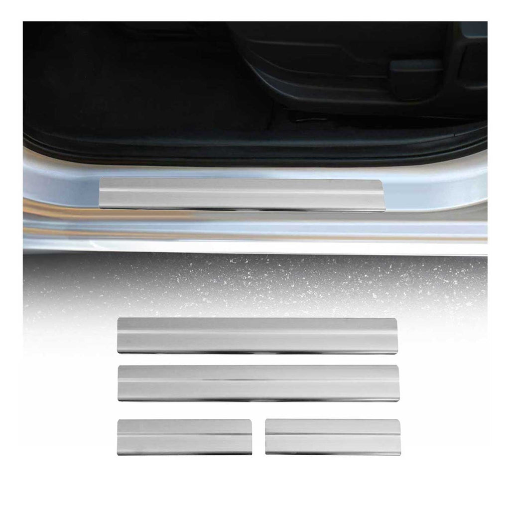 2017-2025 Mazda CX-5 2.gen Door Sill Scuff Plate Scratch Protector Stainless Steel Silver 4x