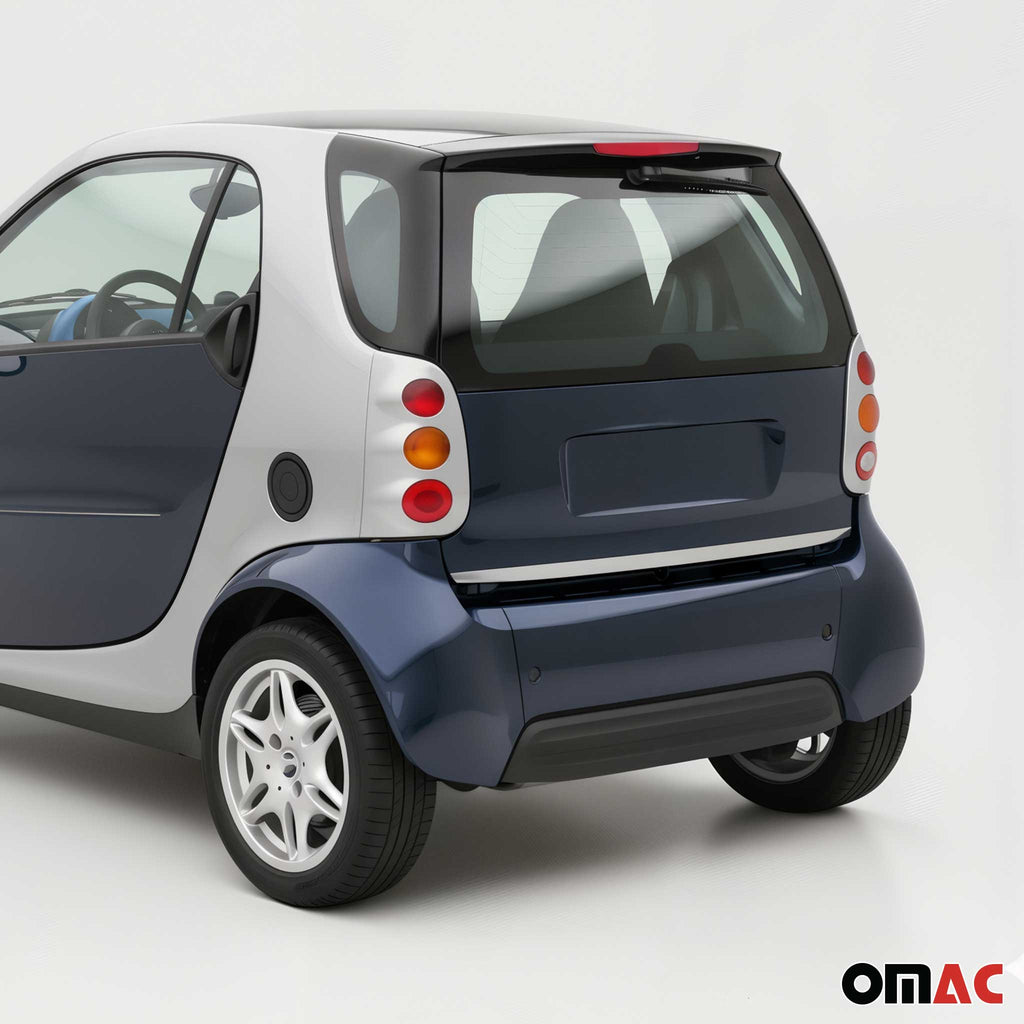 2007-2015 Smart ForTwo Rear Trunk Molding Trim Stainless Steel Silver