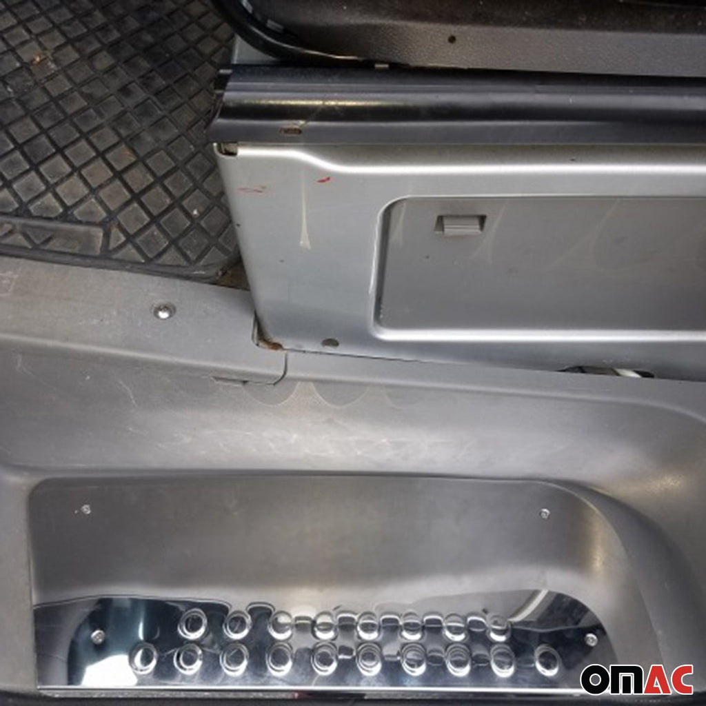 2006-2013 Mercedes Sprinter W906 Door Sill Scuff Plate Scratch Stainless Steel 3 Pcs