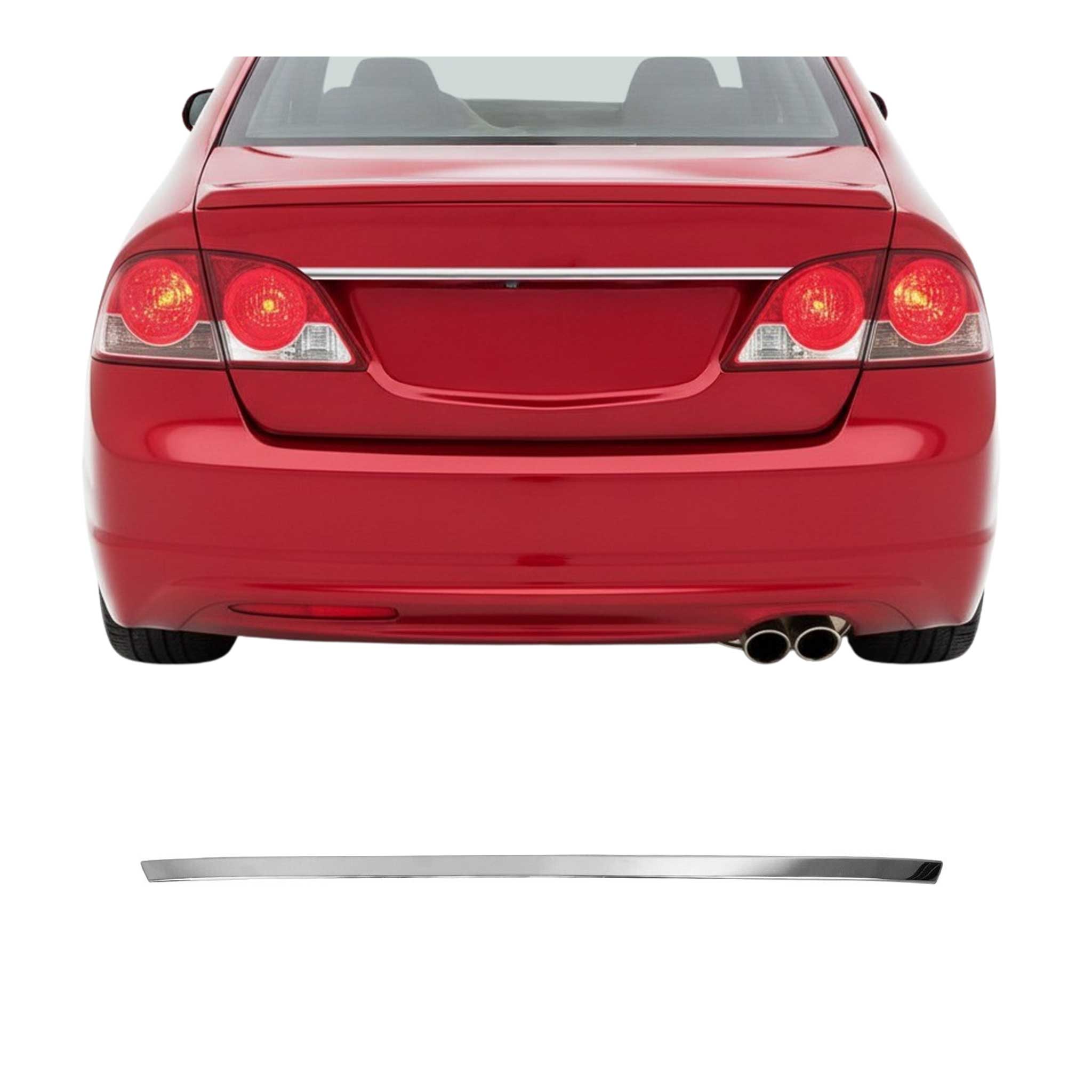 2006-2011 Honda Civic Sedan Trunk Tailgate Door Handle Cover Stainless Steel