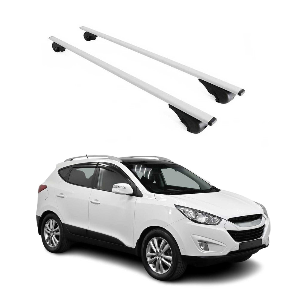 2010-2015 Hyundai Tucson Roof Rack Cross Bars Silver
