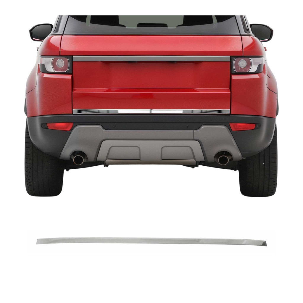 2012-2019 Land Rover Range Rover Evoque Rear Trunk Molding Trim Stainless Steel Silver