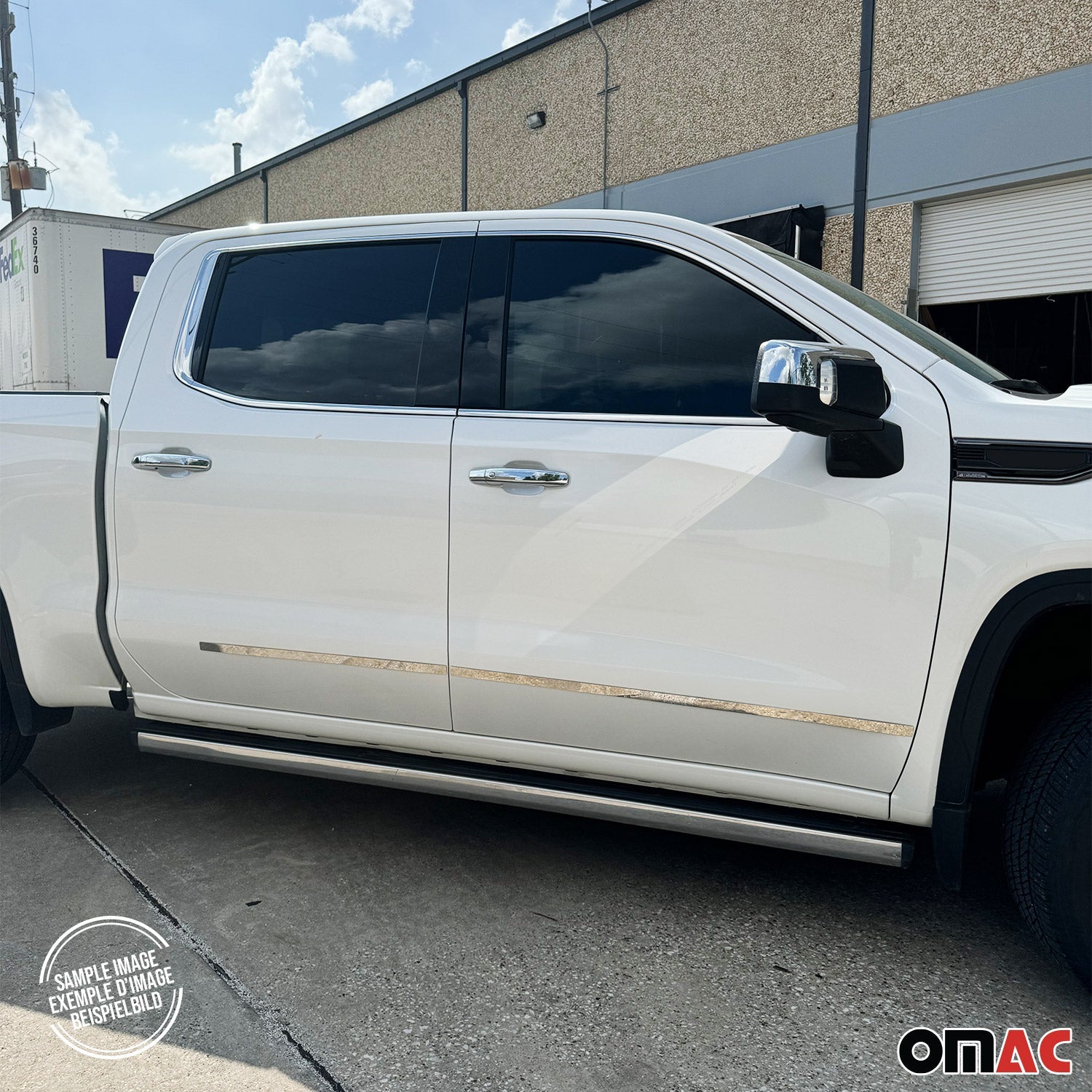 2009-2014 Ford F-150 Crew Cab Side Door Molding Trim Stainless Steel