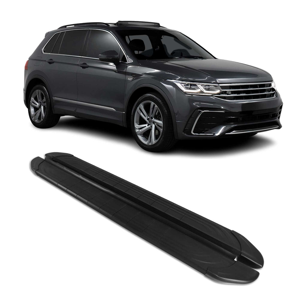 2018-2023 VW Tiguan 2.gen Running Boards Side Steps Black