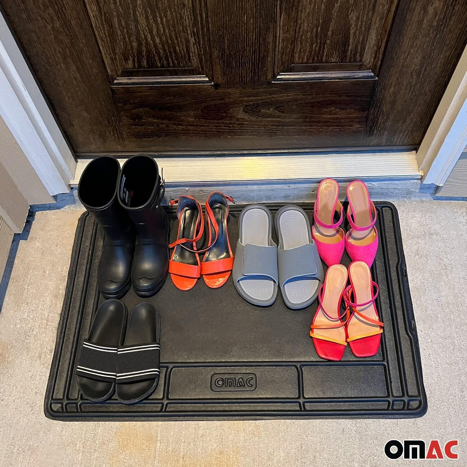 OMAC Pet Feeding Mat Waterproof Anti-Slip Dogs and Cats Food Placement Mat