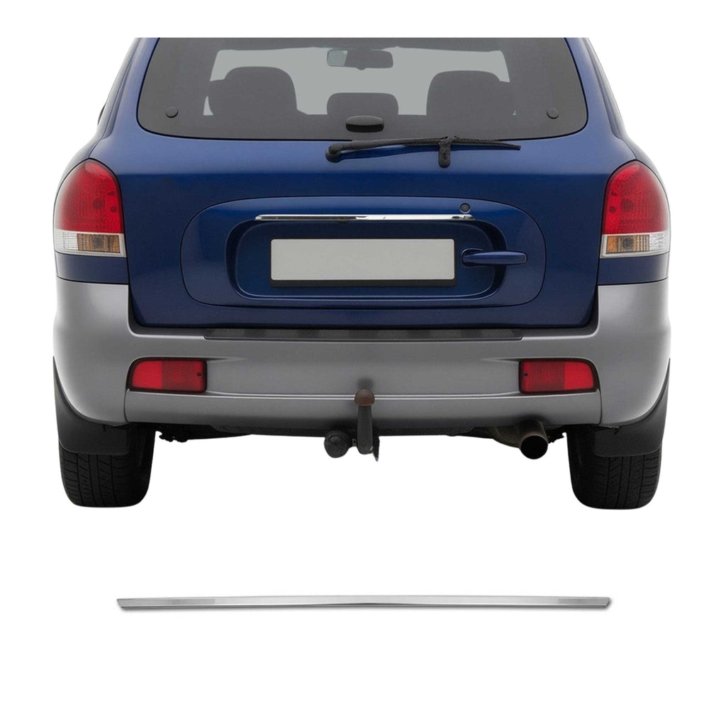 2001-2006 Hyundai Santa Fe Trunk Tailgate Door Handle Cover Stainless Steel Silver