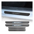 BMW Door Sill Scuff Plate Illuminated Brushed Stainless Steel Brushed Dark 4Pcs