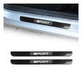BMW 1 Series Door Sill Scuff Plate Illuminated Carbon Fiber Black 2Pcs