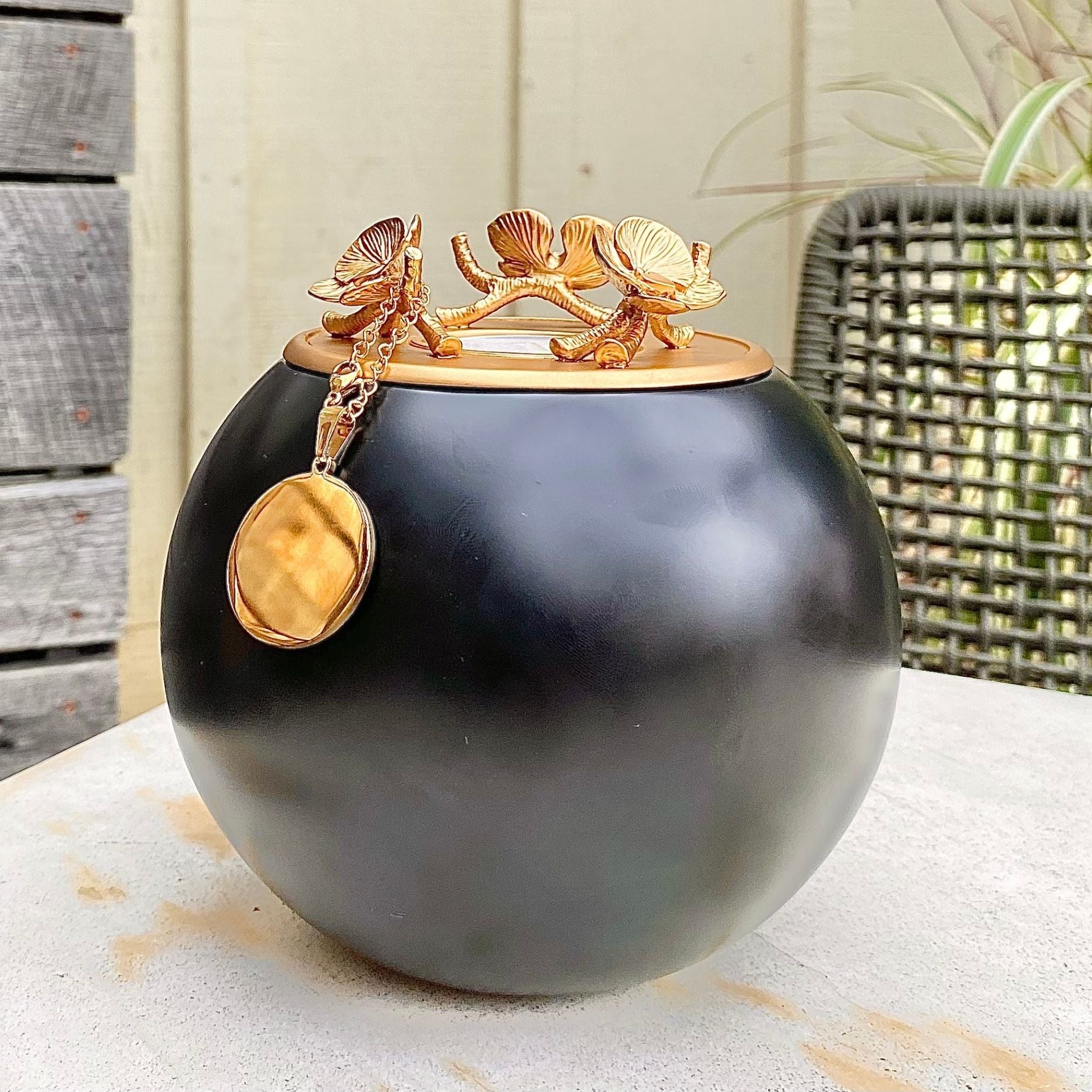 Orchid Urn for Loved ones [Keepsake Size] Handmade