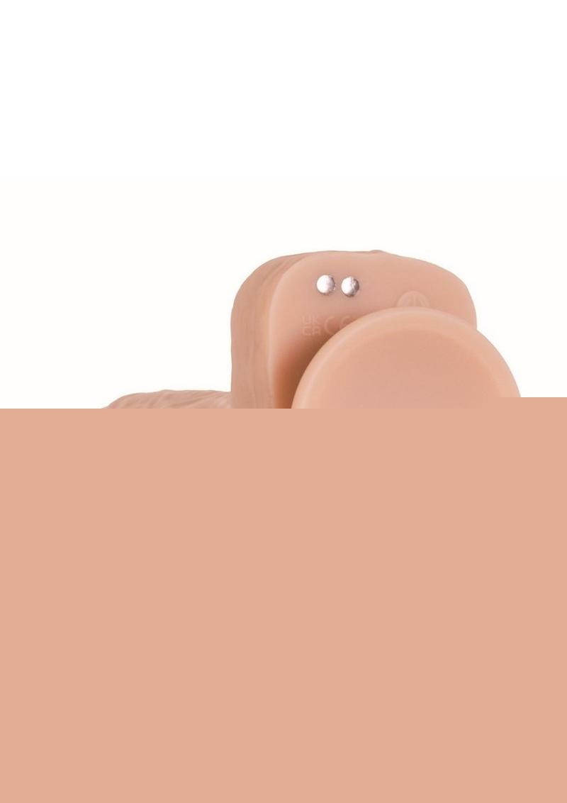 Naked Addiction Maximum Thrusting and Vibrating Rechargeable Silicone Dong with Remote Control