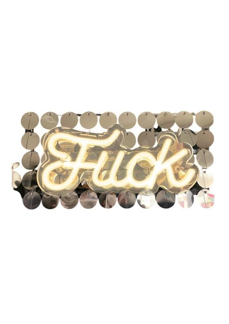Neon Light Up Fuck Sign