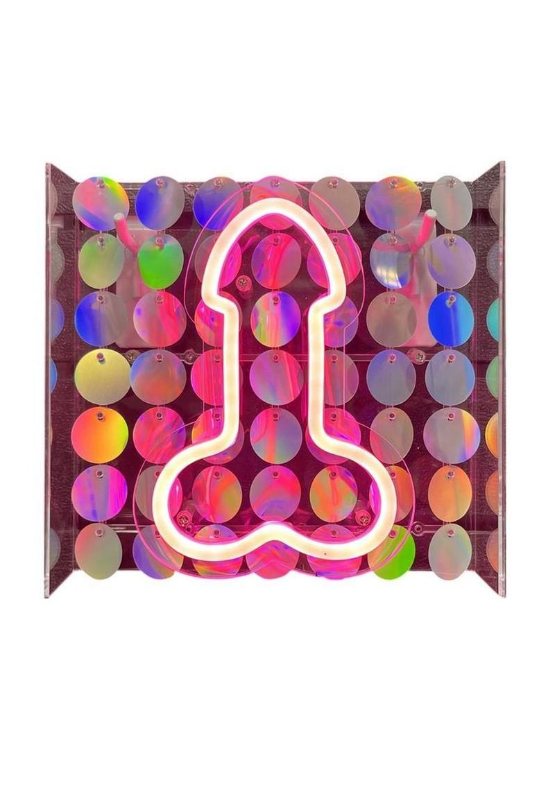 Neon Light Up Penis Sign