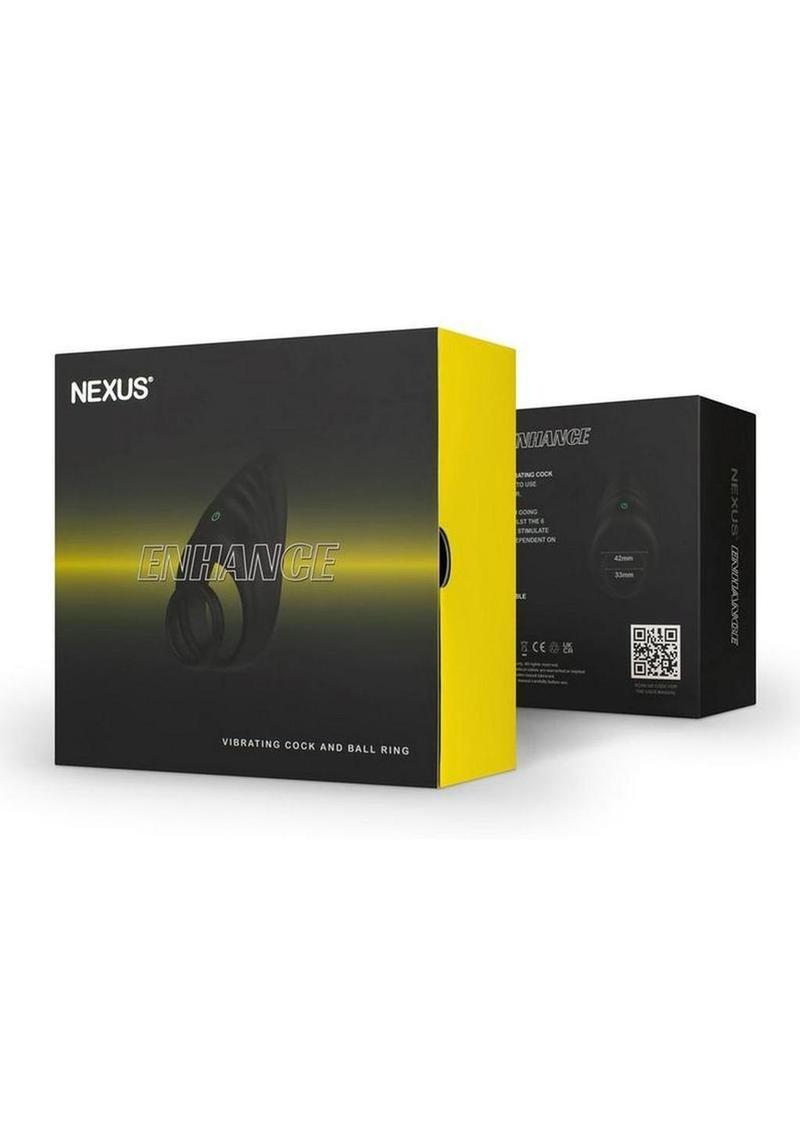 Nexus Enhance Rechargeable Silicone Vibrating Cock and Ball Ring