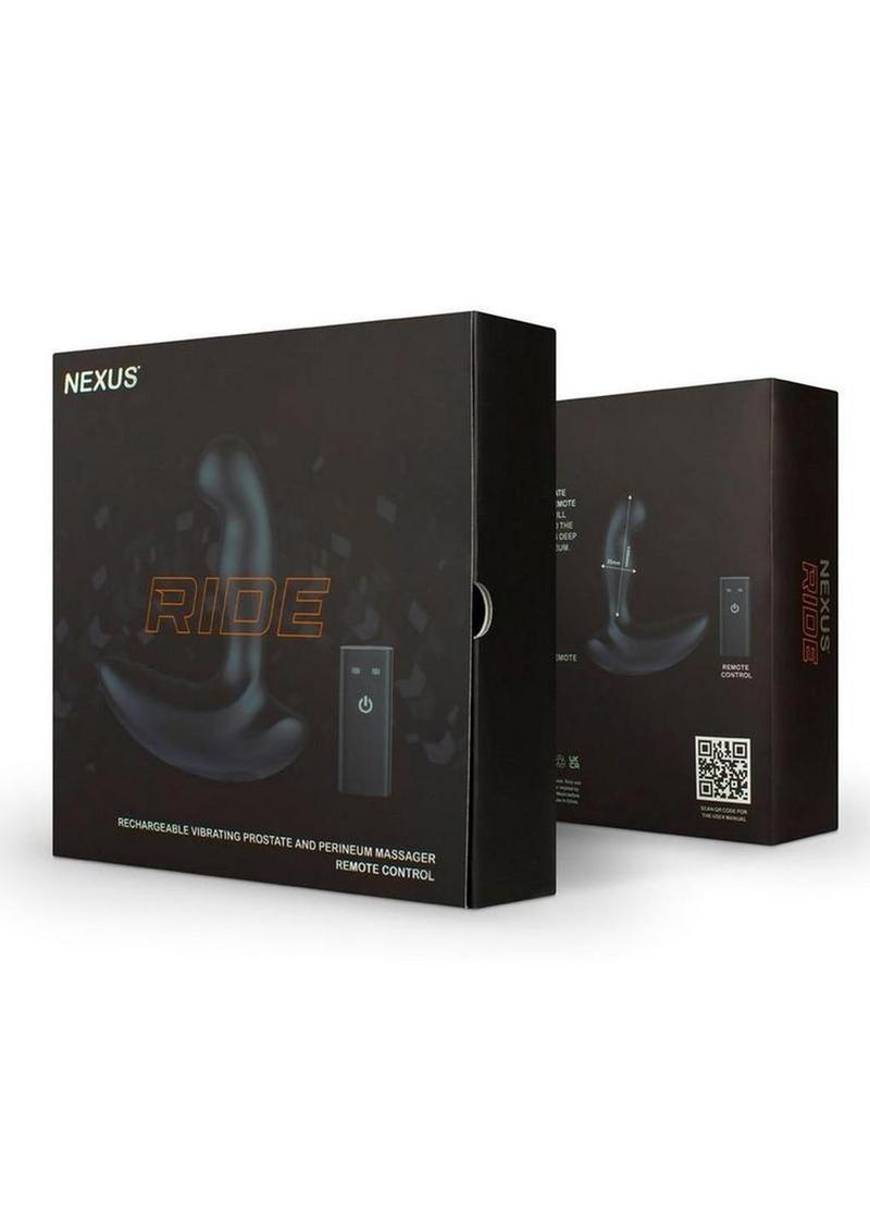 Nexus Ride Rechargeable Silicone Vibrating Prostate and Perinium Massager with Remote Control