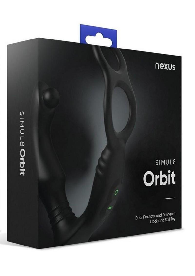Nexus Simul8 Orbit Edition Rechargeable Silicone Vibrating Dual Motor Anal Cock and Ball Massager