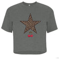 Customizable: Leopard Star and Cherries Design Crop Top