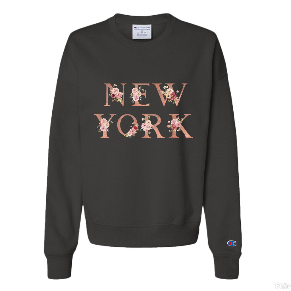 New York Floral Champion Crewneck Sweatshirt